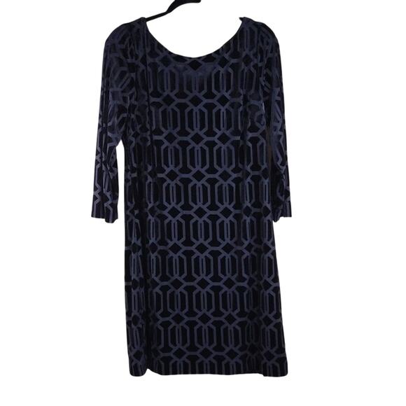 Jessica Howard Blue Purple Stretchy Plus Size Long Sleeve Zip Up Formal Dress - Picture 1 of 11